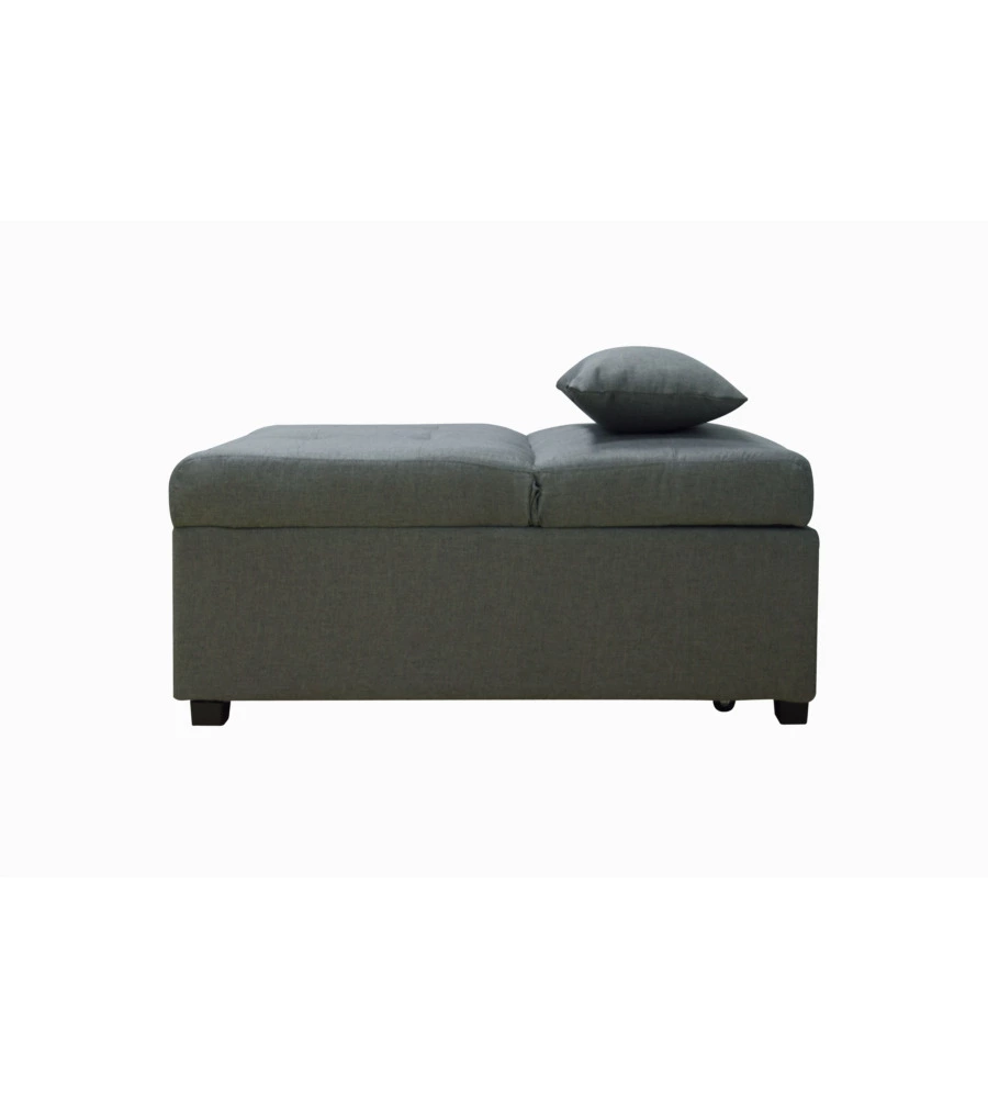 Pouf 3 in 1 bellahome "king" trasformabile in poltrona e letto grigio 112x81x88 cm